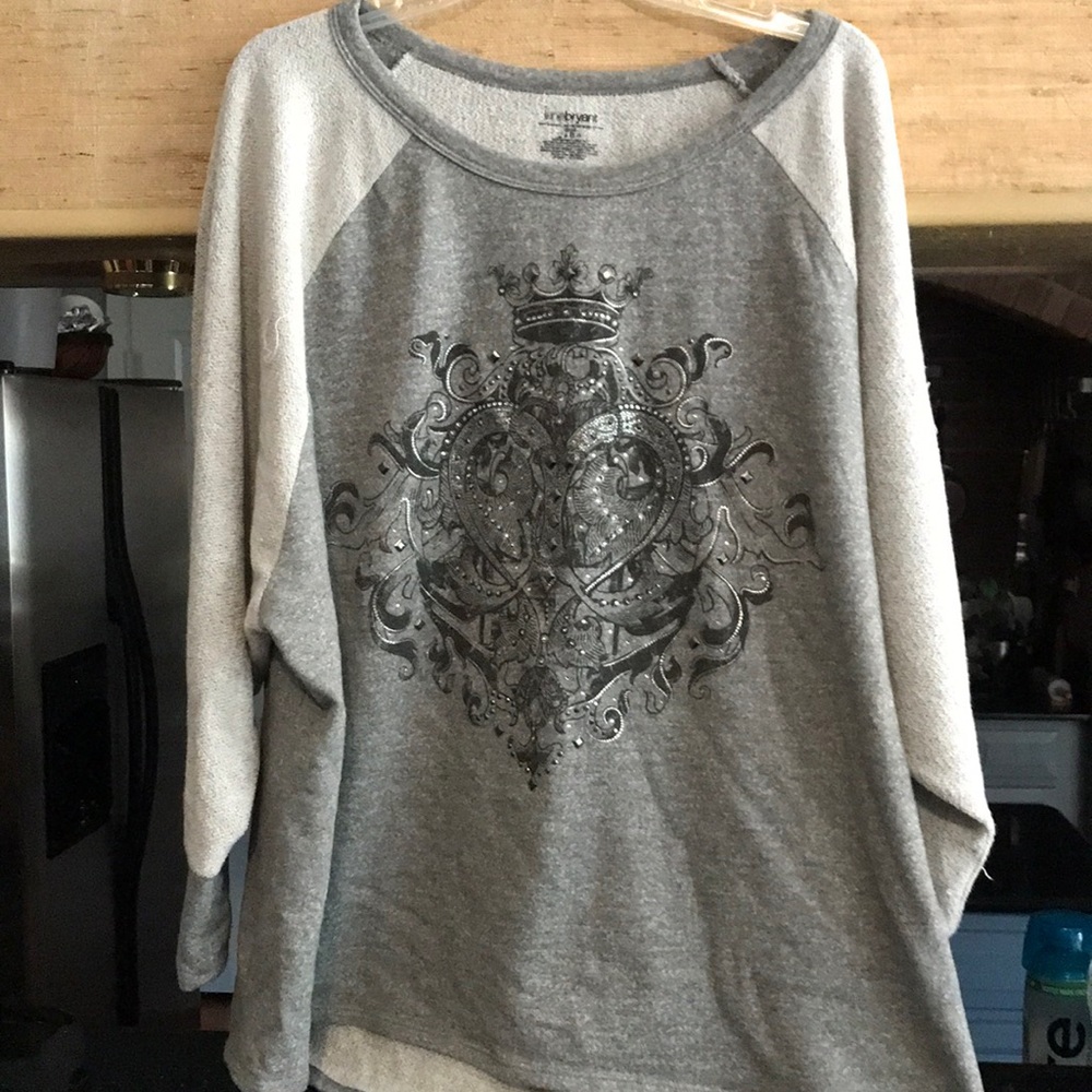 Lane Bryant rhinestone design sweatshirt